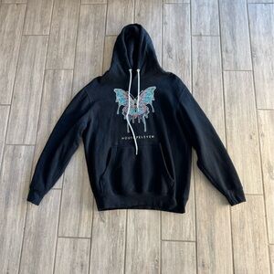 Butterfly bedazzled hoodie